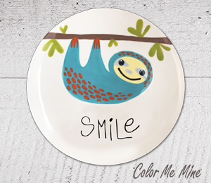 Norman Sloth Smile Plate