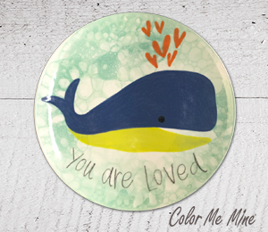 Norman Whale Love Plate