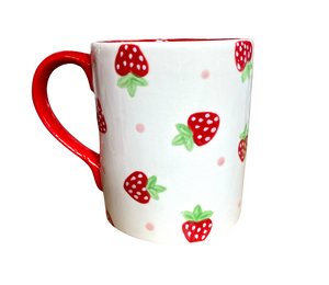 Norman Strawberry Dot Mug