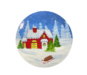 Norman Christmas Cabin Plate