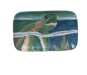 Norman Swimming Turtle Plate