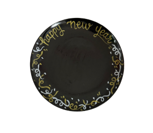 Norman New Year Confetti Plate