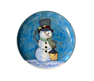 Norman Rustic Glazed Snowman