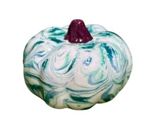 Norman Teal Shaving Cream Pumpkin