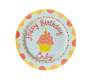 Norman Birthday Cupcake Plate