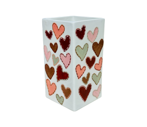 Norman Quilted Heart Vase